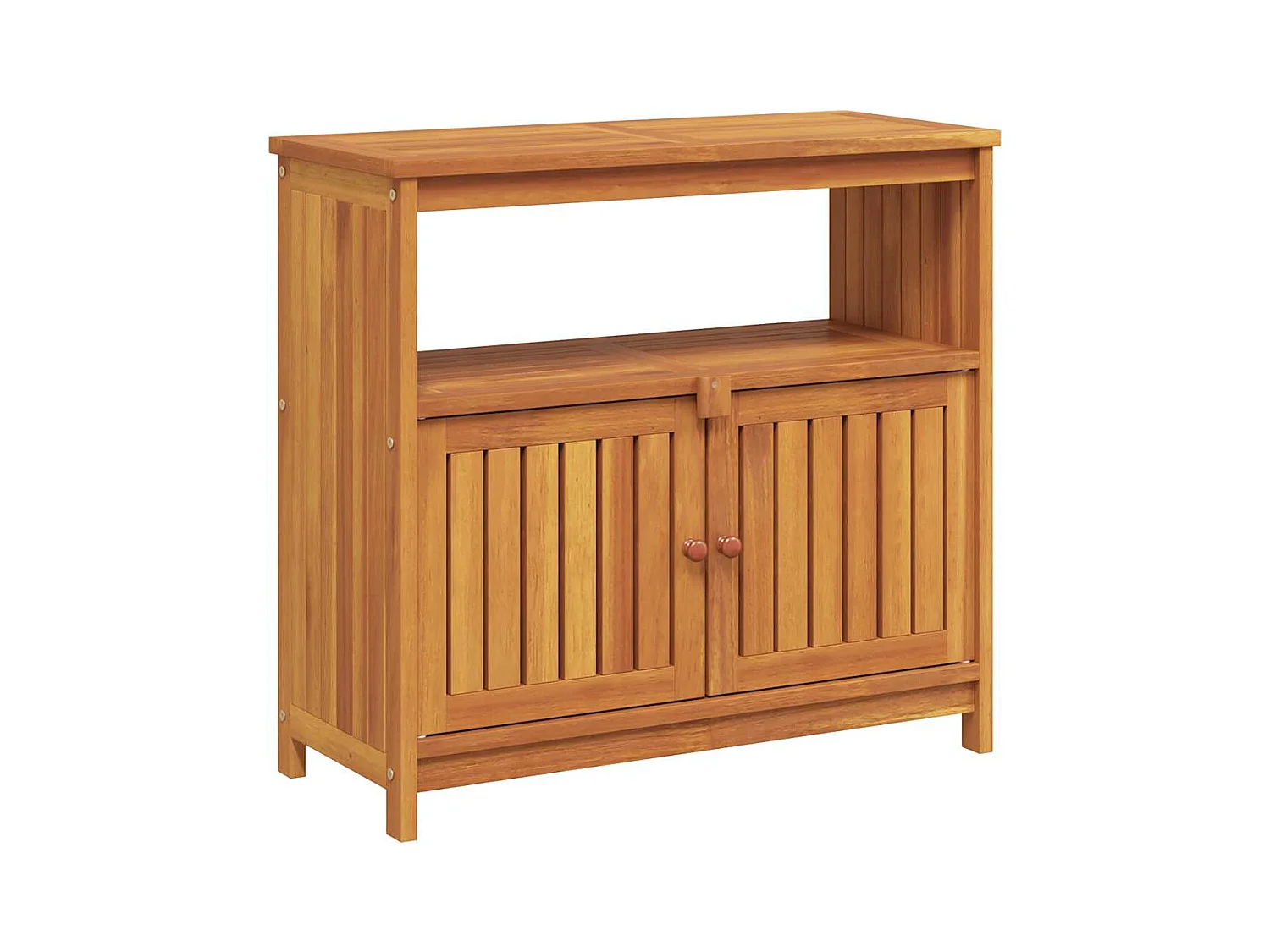 Table console de jardin 80x35x75 cm bois massif d'acacia
