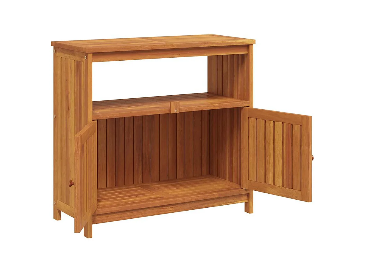 Table console de jardin 80x35x75 cm bois massif d'acacia