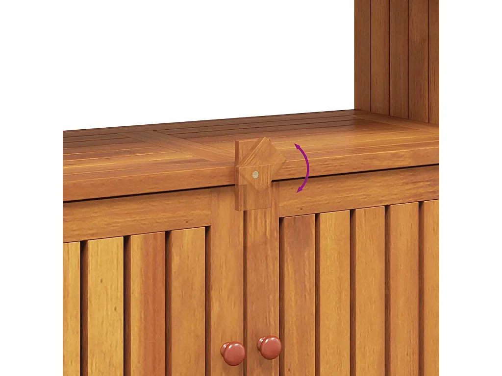 Table console de jardin 80x35x75 cm bois massif d'acacia