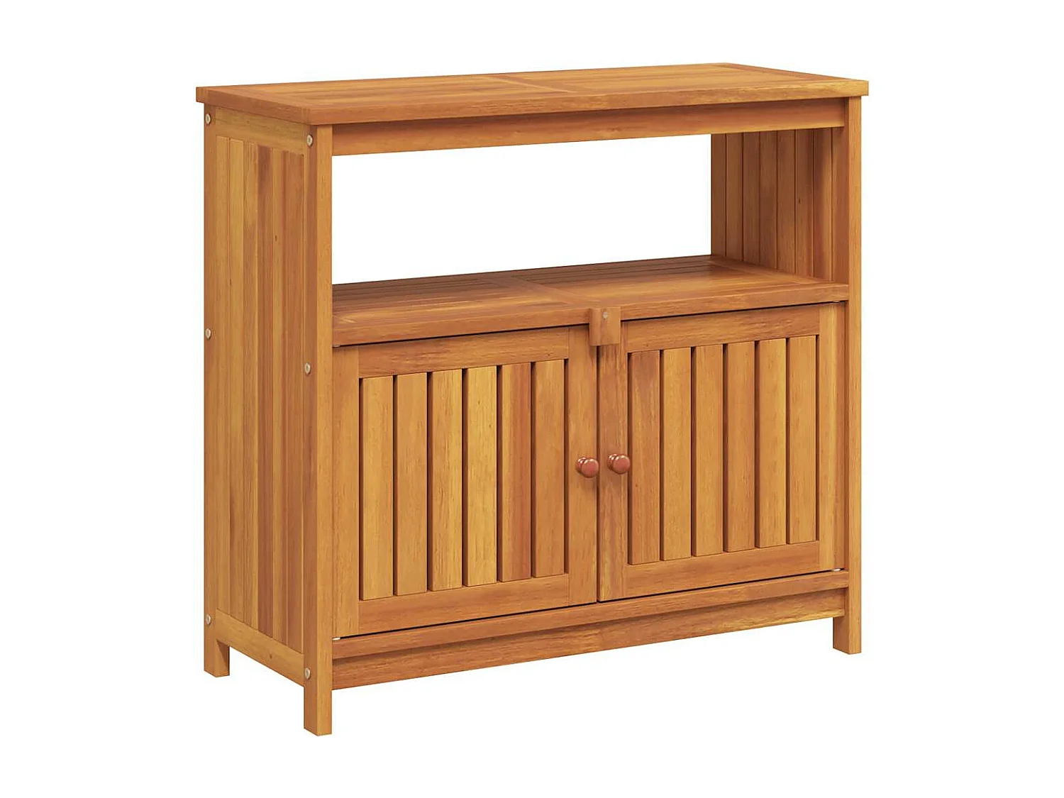 Table console de jardin 80x35x75 cm bois massif d'acacia