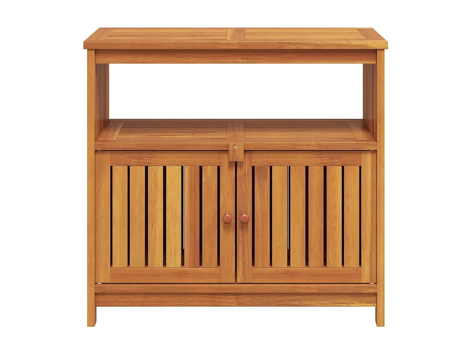 Table console de jardin 80x35x75 cm bois massif d'acacia