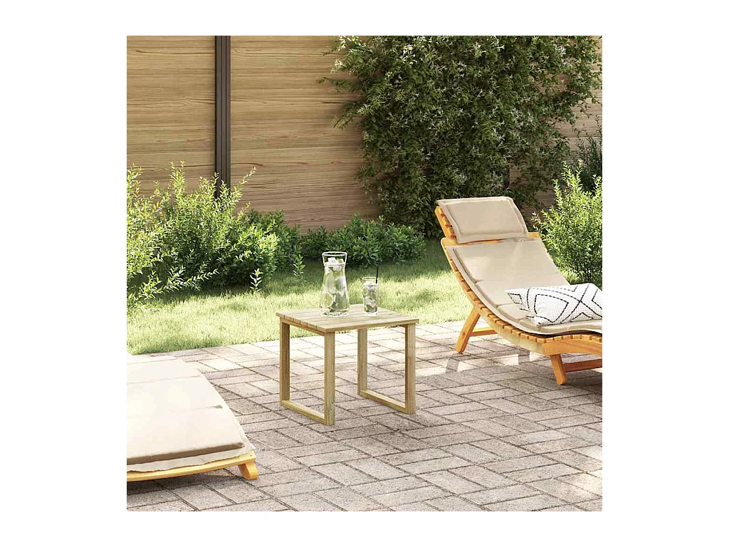 Table de Bain de Soleil Marron 40 x 40 x 36 cm Pin imprégné