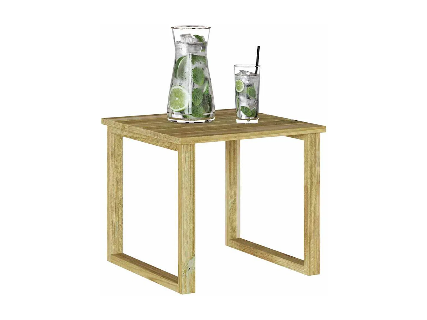 Table de Bain de Soleil Marron 40 x 40 x 36 cm Pin imprégné