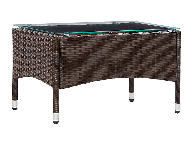 Salontafel Bruin 60x40x36 cm Geweven hars