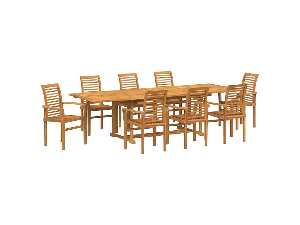 9-delige tuinset Bruin