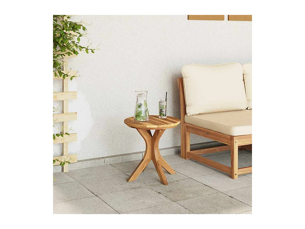 Table d'appoint Marron 40 x 40 x 41 cm Bois de teck solide