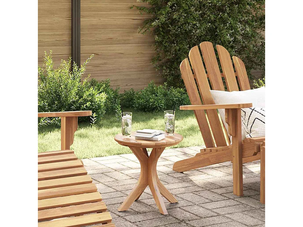 Table d'appoint Marron 40 x 40 x 41 cm Bois de teck solide