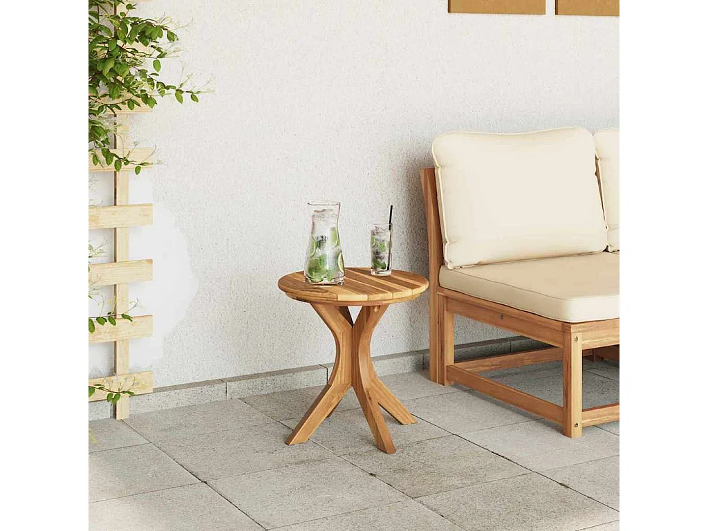 Table d'appoint Marron 40 x 40 x 41 cm Bois de teck solide