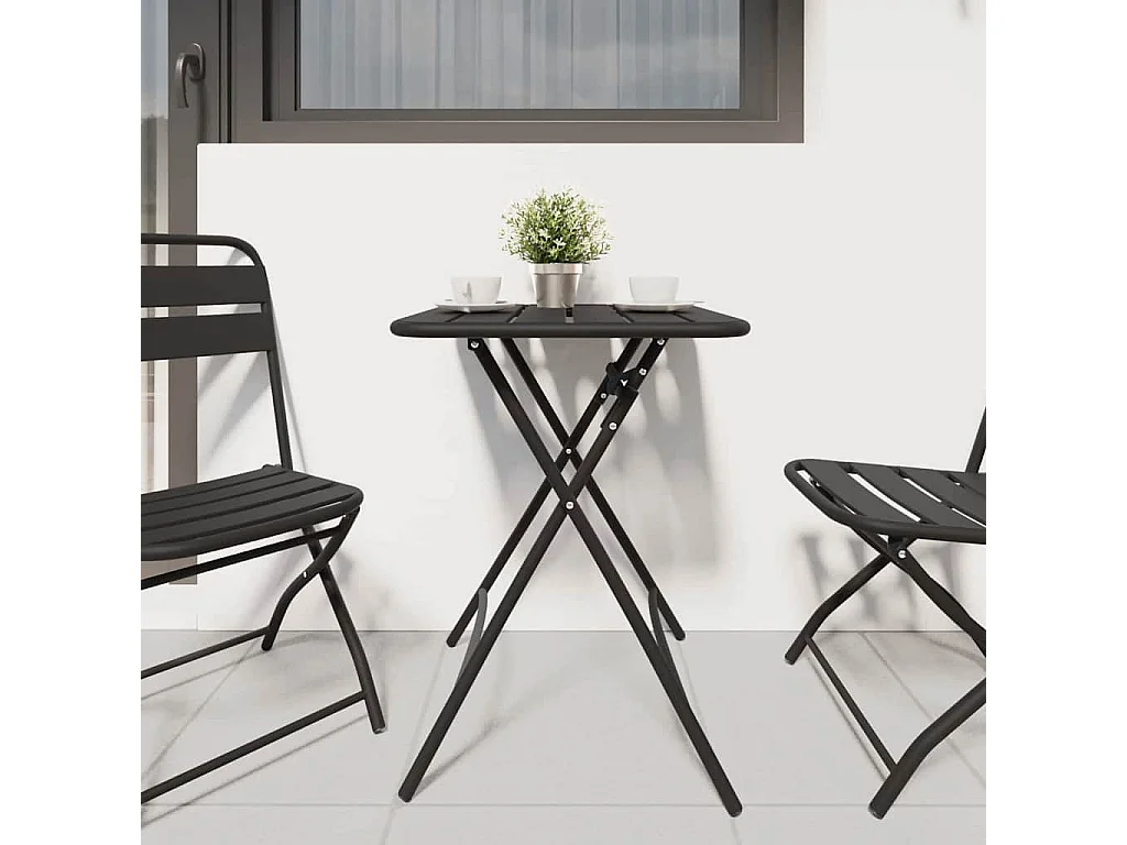 Table de Jardin Anthracite 55 x 55 x 73 cm