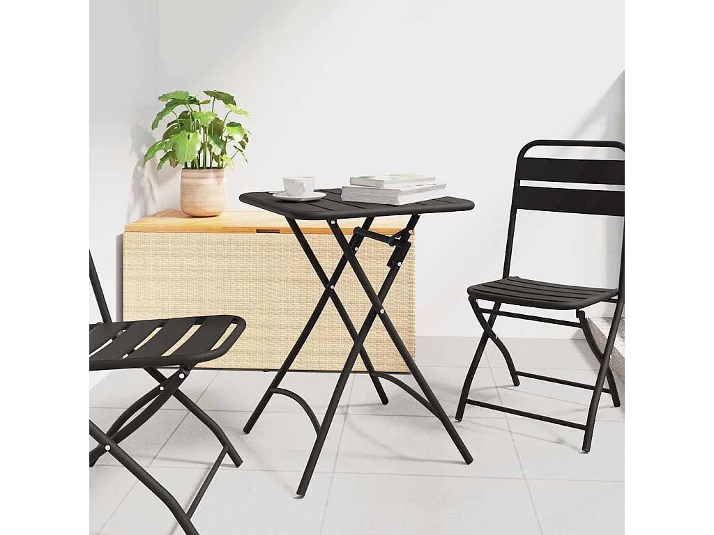 Tavolo da giardino antracite 55 x 55 x 73 cm