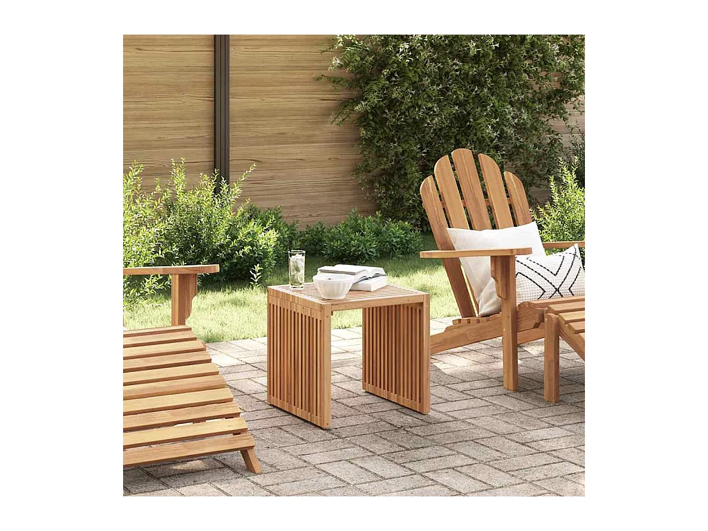 Table d'appoint de jardin Marron 45 x 42,5 x 45 cm