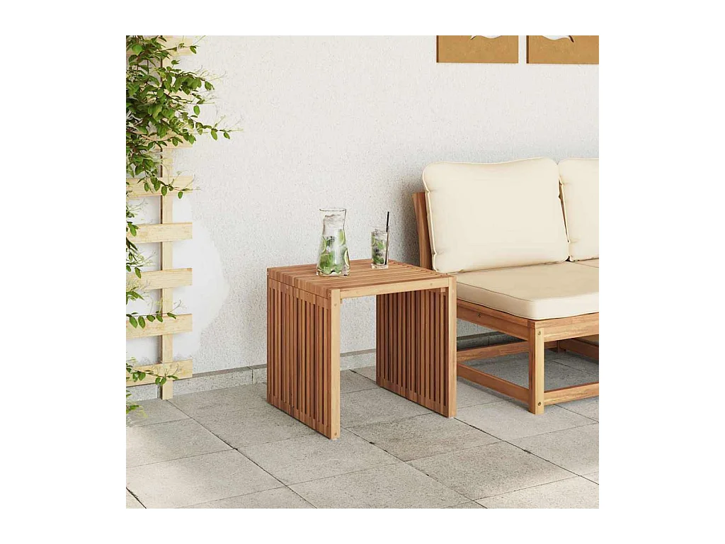 Table d'appoint de jardin Marron 45 x 42,5 x 45 cm