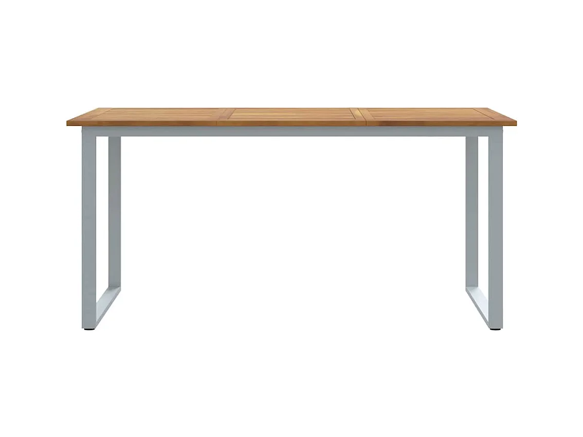 Mesa de comedor de jardín Gris 160 x 80 x 75 cm