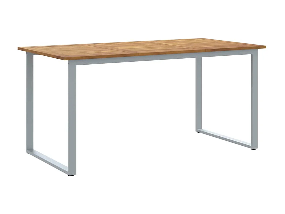 Mesa de comedor de jardín Gris 160 x 80 x 75 cm