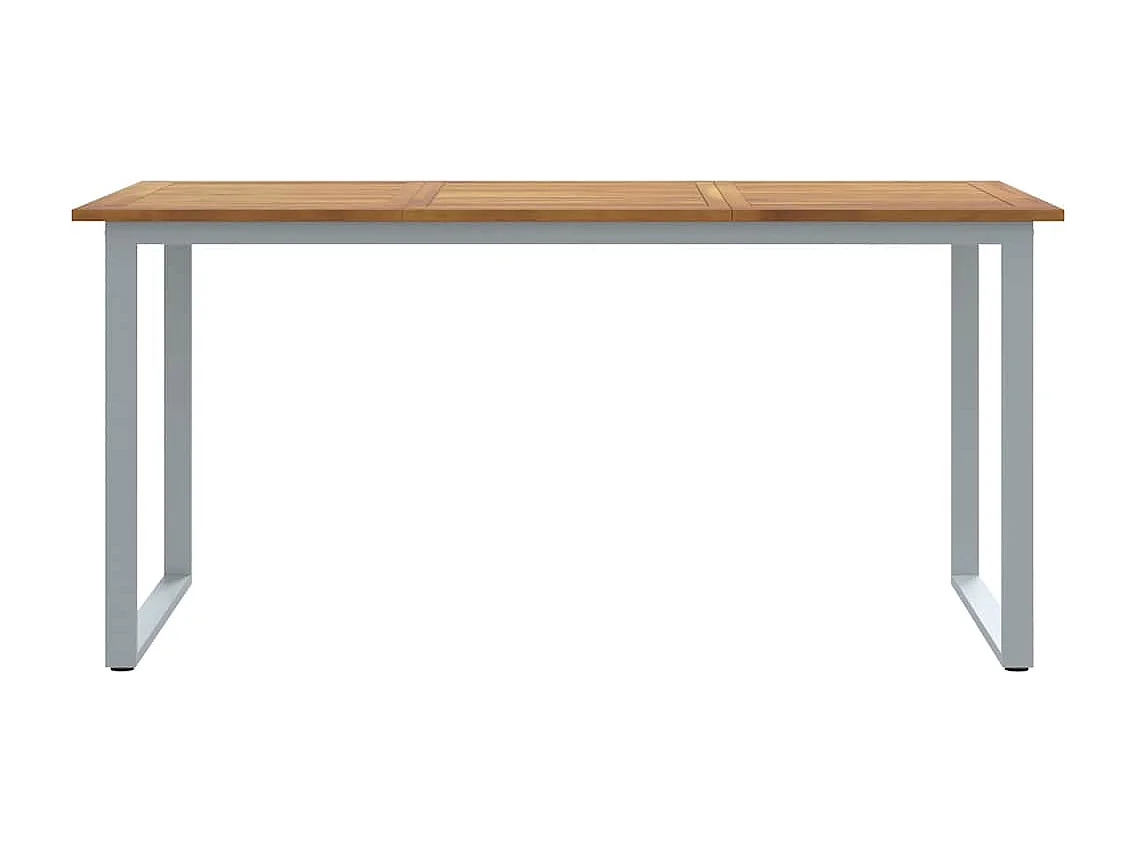 Mesa de comedor de jardín Gris 160 x 80 x 75 cm