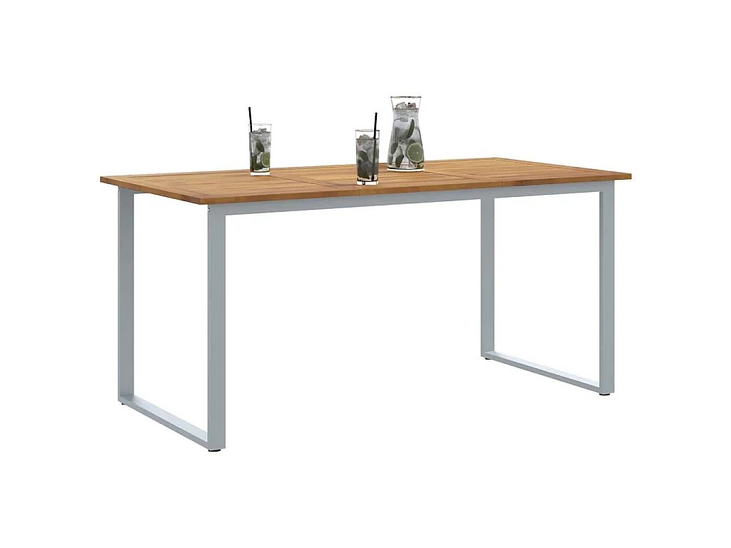 Tavolo da pranzo da giardino Grigio 160 x 80 x 75 cm