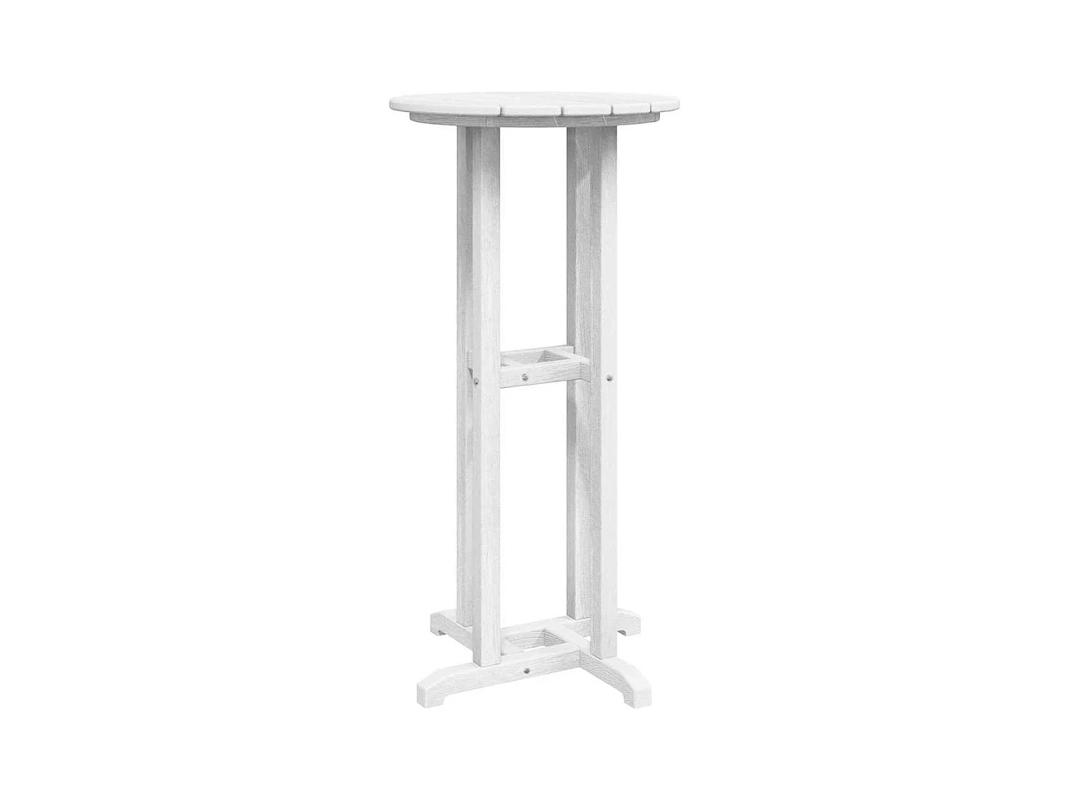 Table de bar Blanc 55 x 55 x 107 cm HDPE