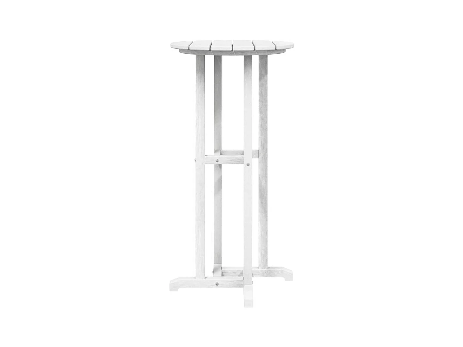 Table de bar Blanc 55 x 55 x 107 cm HDPE