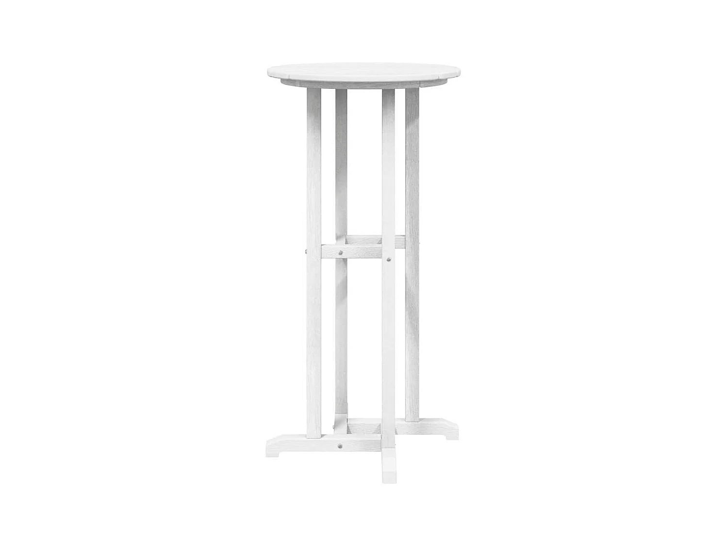 Table de bar Blanc 55 x 55 x 107 cm HDPE