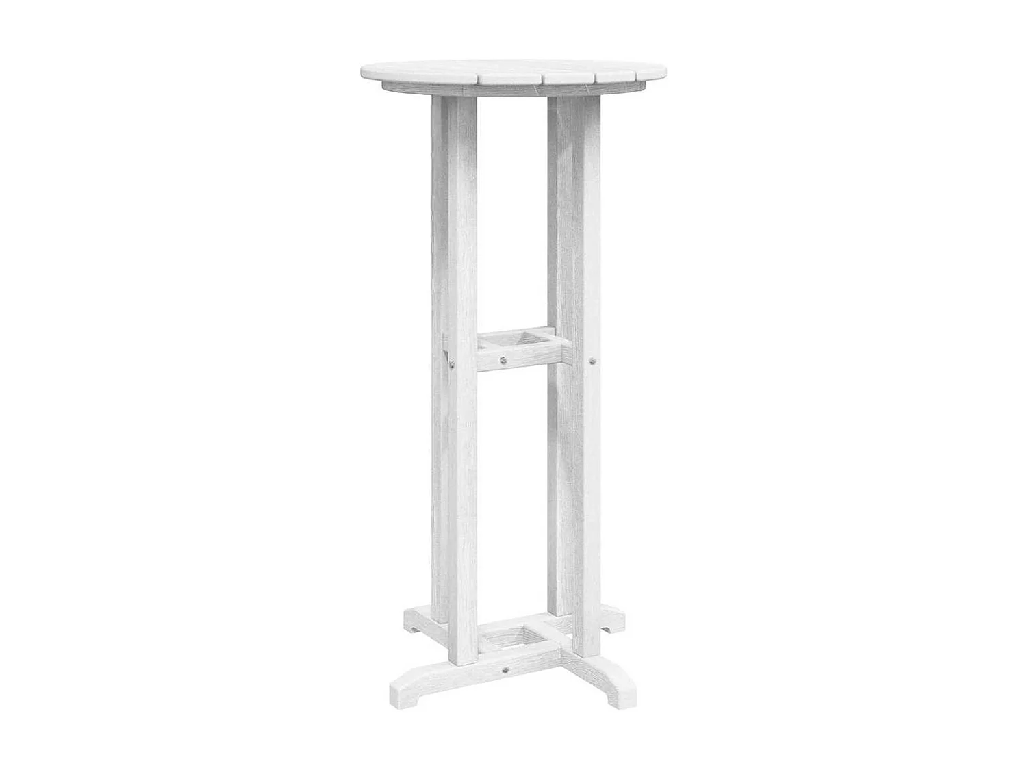Table de bar Blanc 55 x 55 x 107 cm HDPE