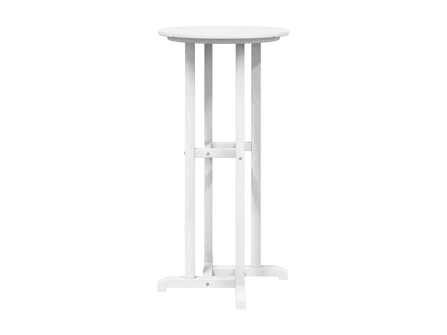 Table de bar Blanc 55 x 55 x 107 cm HDPE