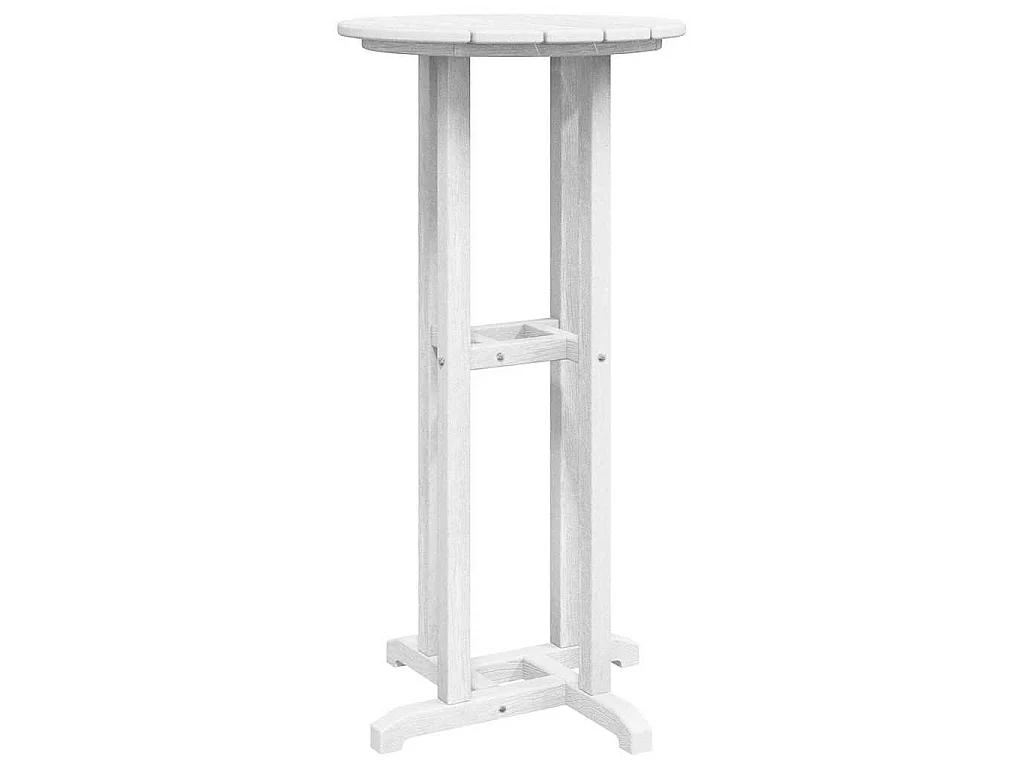 Table de bar Blanc 55 x 55 x 107 cm HDPE