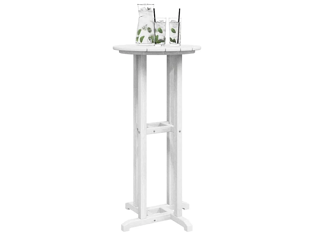 Table de bar Blanc 55 x 55 x 107 cm HDPE