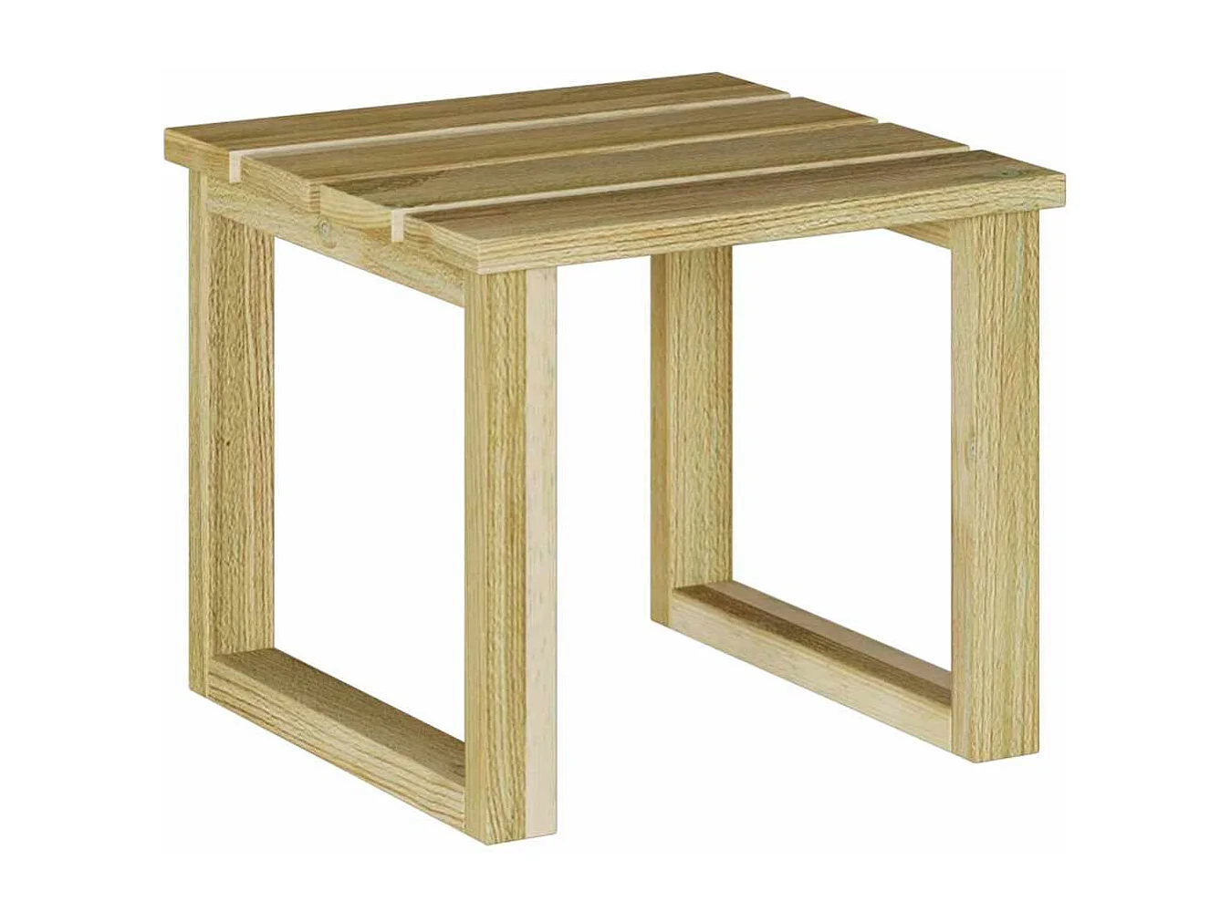 Table de Bain de Soleil Marron 50.5 x 50 x 46 cm Pin imprégné