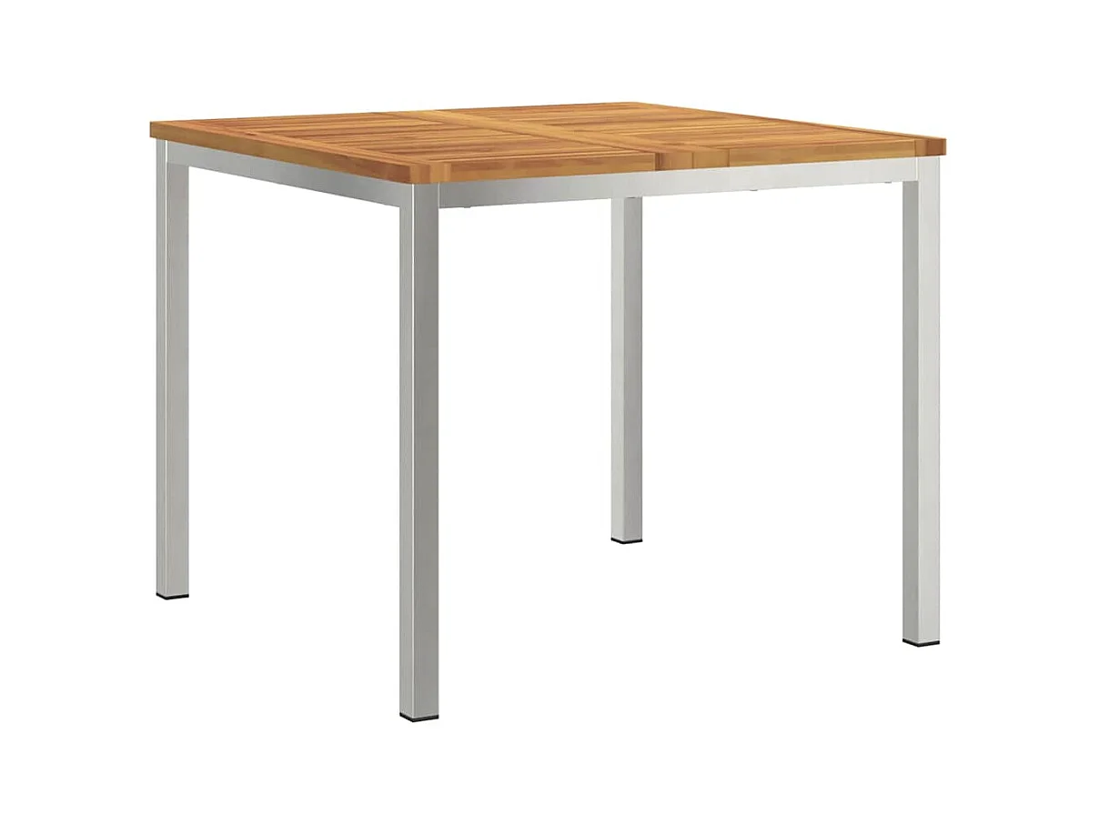 Table à manger d'extérieur Marron Bois d'acacia massif