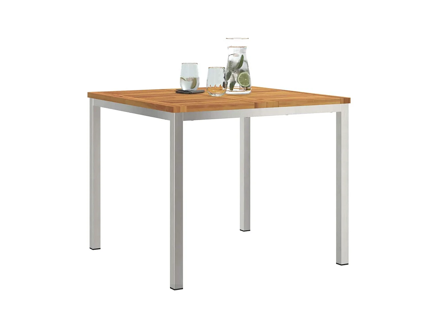 Table à manger d'extérieur Marron Bois d'acacia massif