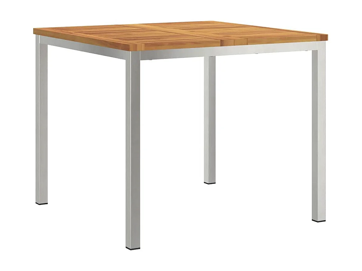 Table à manger d'extérieur Marron Bois d'acacia massif