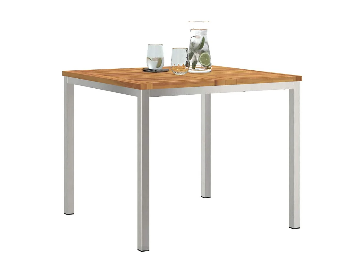 Table à manger d'extérieur Marron Bois d'acacia massif