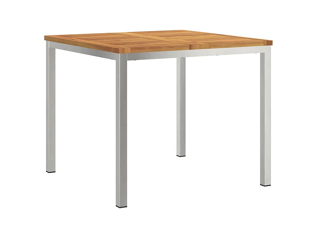 Table à manger d'extérieur Marron Bois d'acacia massif