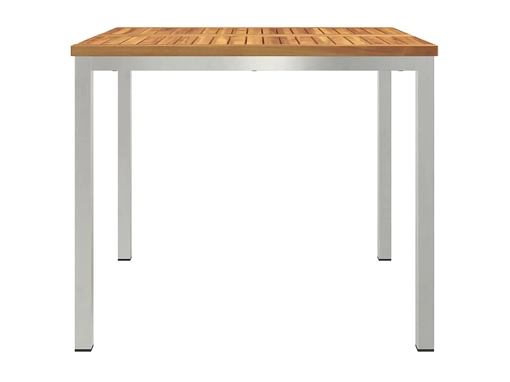 Table à manger d'extérieur Marron Bois d'acacia massif