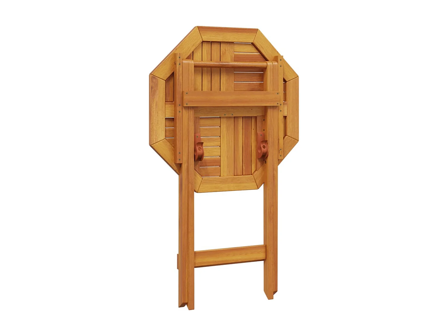 Tavolo da giardino pieghevole Ø60x75 cm in legno massello di acacia