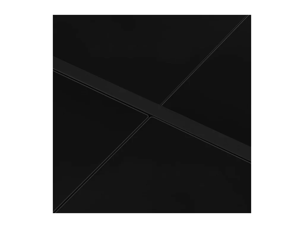 Tuintafel 130x130x72 cm Zwart Staal en glas