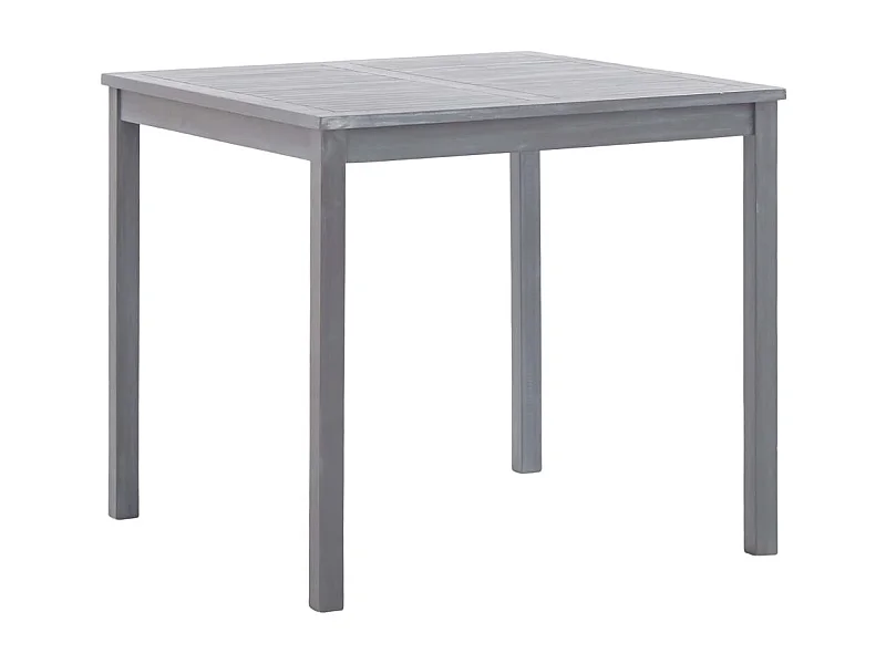 Tuintafel Grijs 80x80x74 cm Massief acaciahout