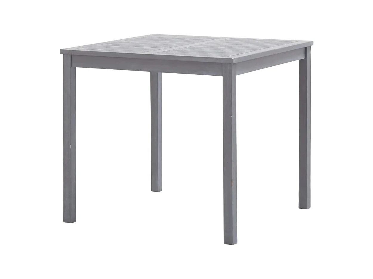 Tuintafel Grijs 80x80x74 cm Massief acaciahout