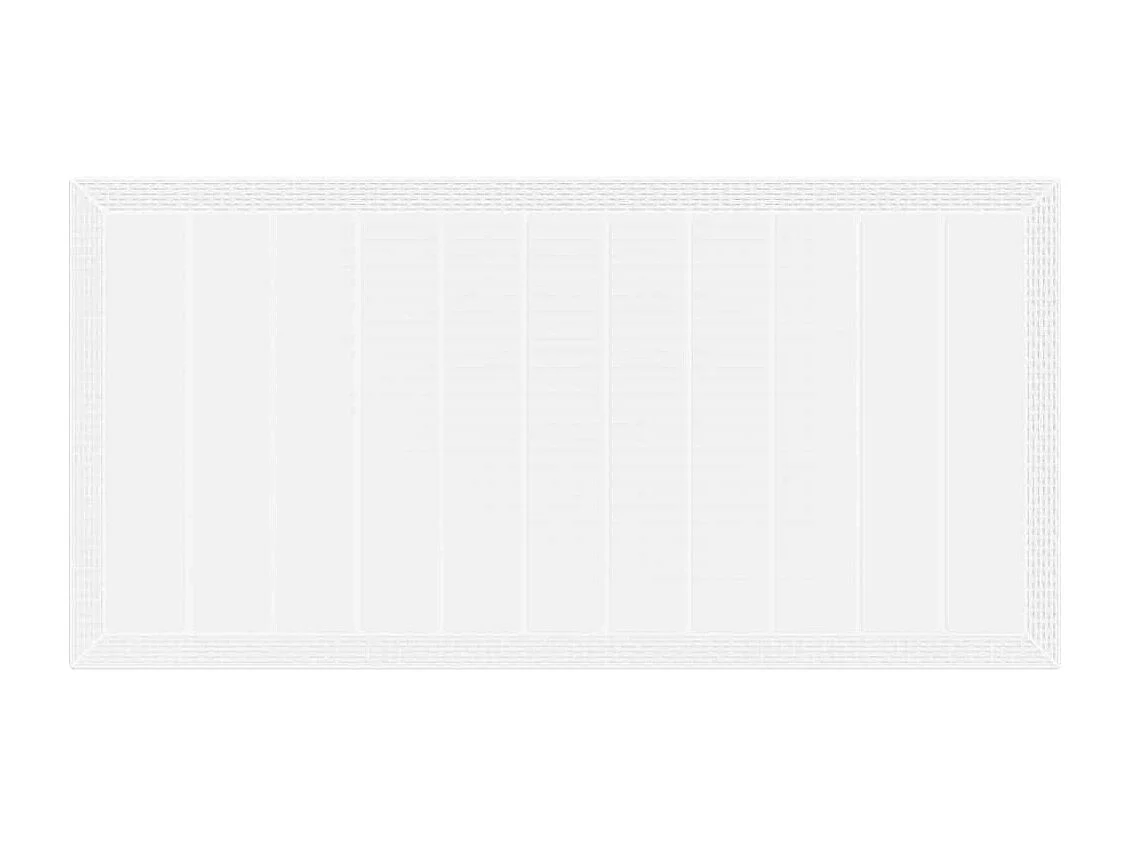 Table de Jardin Blanc 200 x 100 x 73 cm polyrotin