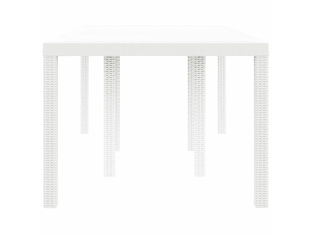 Table de Jardin Blanc 200 x 100 x 73 cm polyrotin