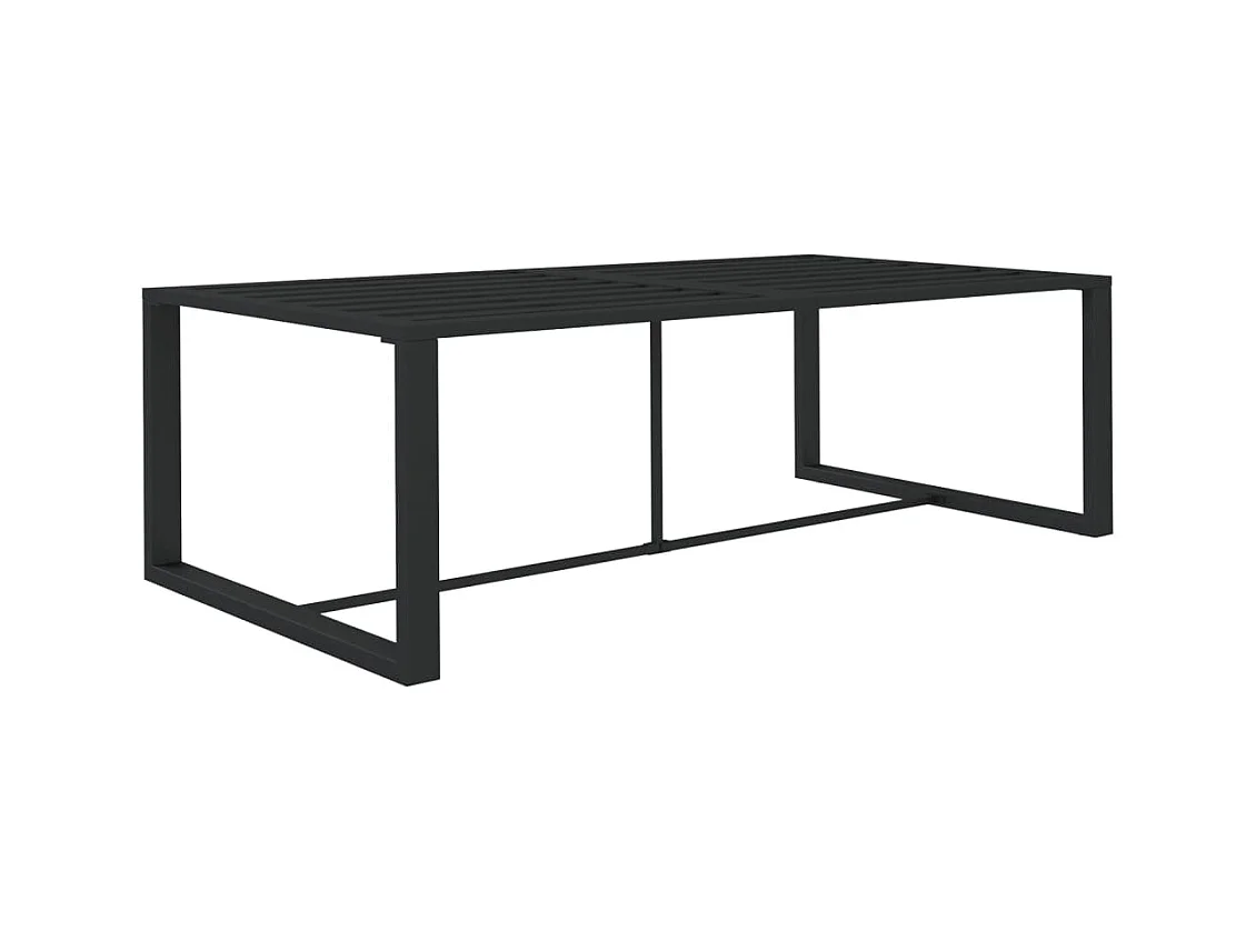Eettafel buiten Antraciet 120x60x66 cm Aluminium