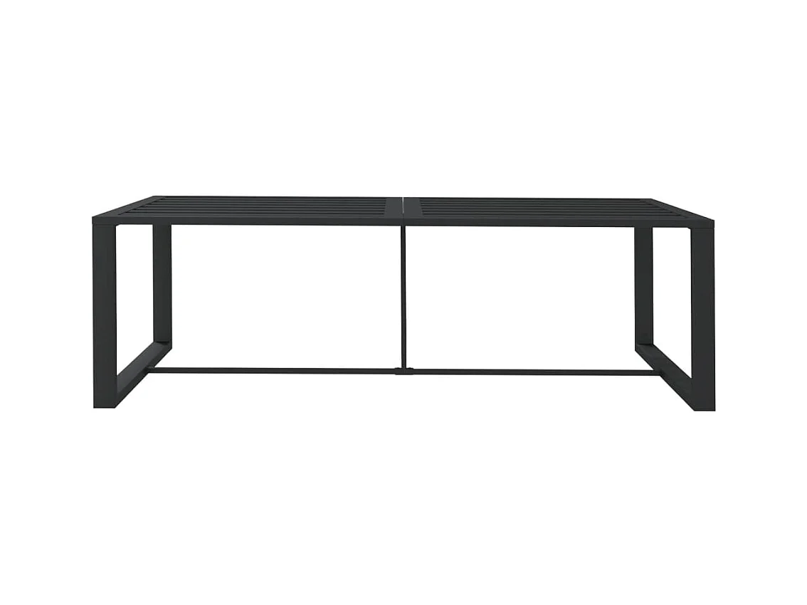 Eettafel buiten Antraciet 120x60x66 cm Aluminium