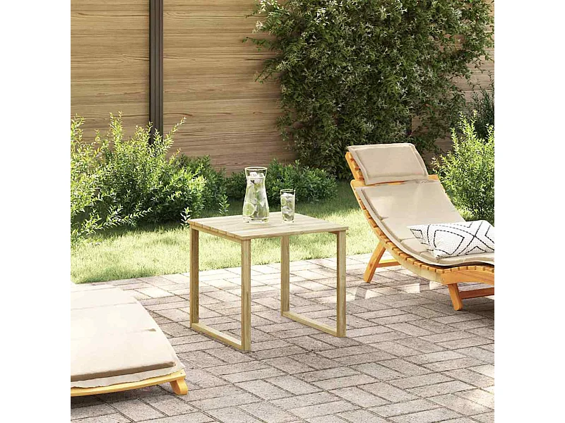 Tavolo prendisole marrone 50,5 x 50,5 x 46 cm Pino impregnato