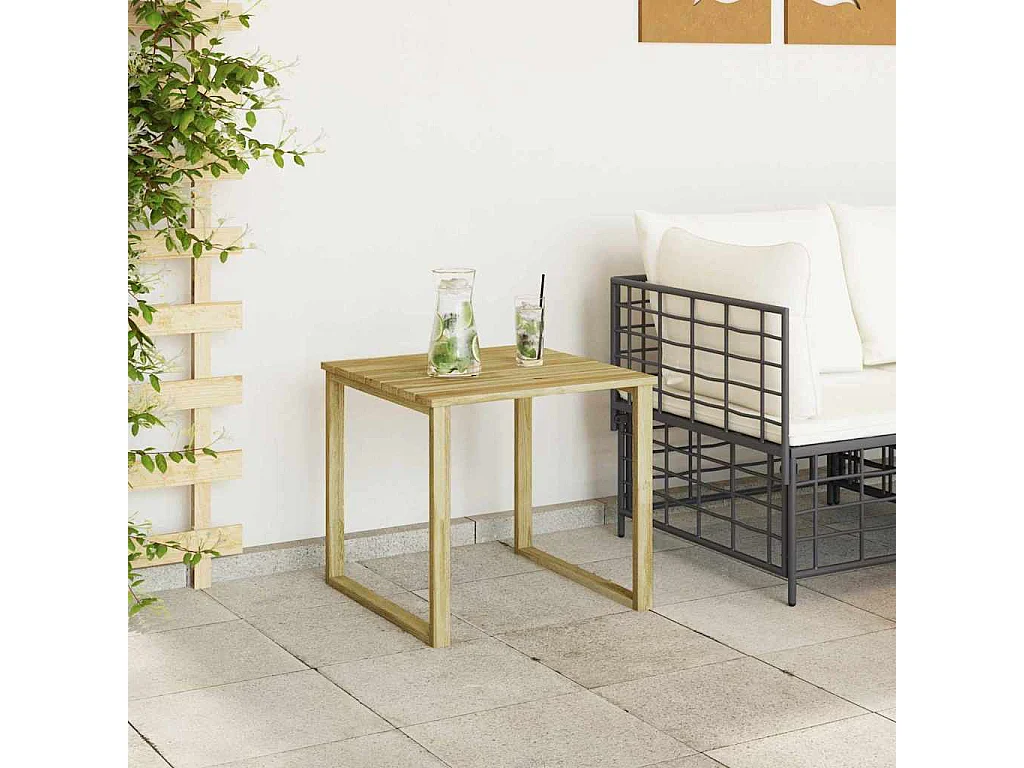 Mesa Tumbona Marrón 50,5 x 50,5 x 46 cm Pino Impregnado