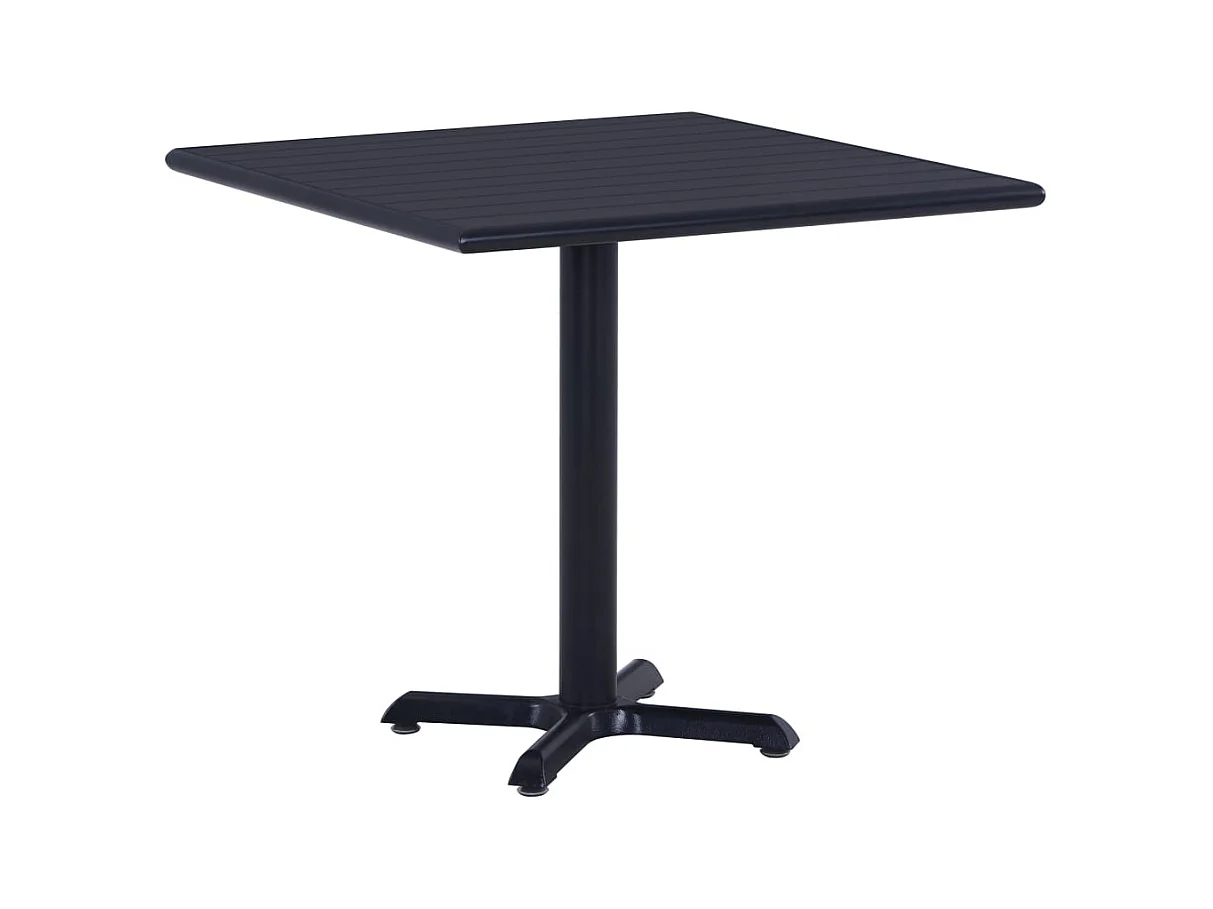 Zwarte tuintafel 80x80x75 cm