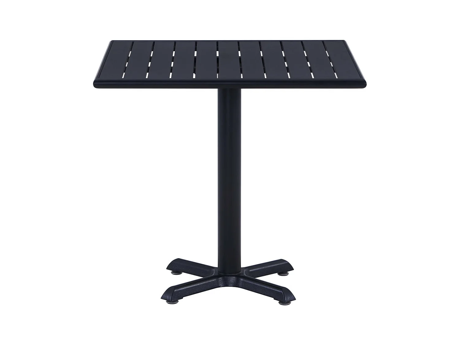 Zwarte tuintafel 80x80x75 cm