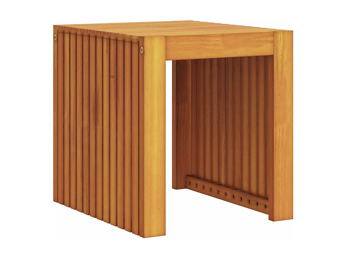 Table d'appoint Marron 43 x 36 x 40 cm Teck massif