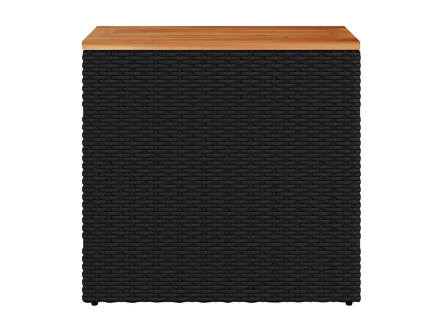 Tavolino da giardino con piano in legno nero 58x27,5x55 cm