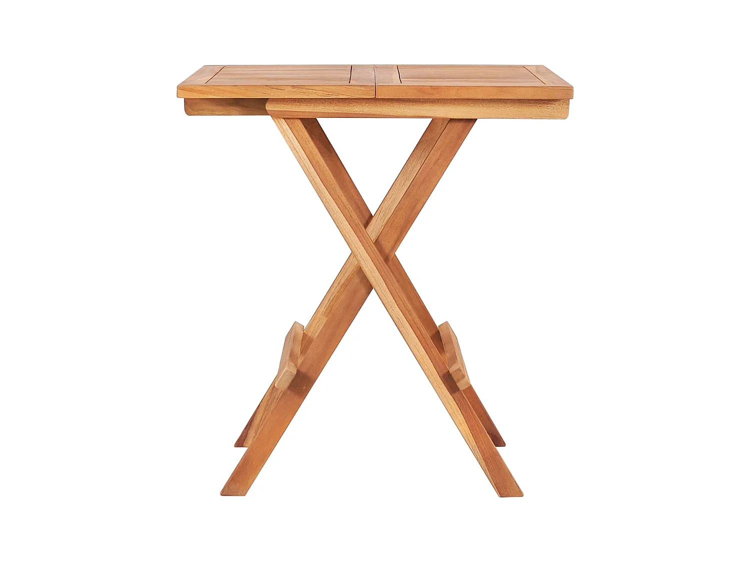 Opklapbare bistrotafel 60x60x65 cm Massief teakhout