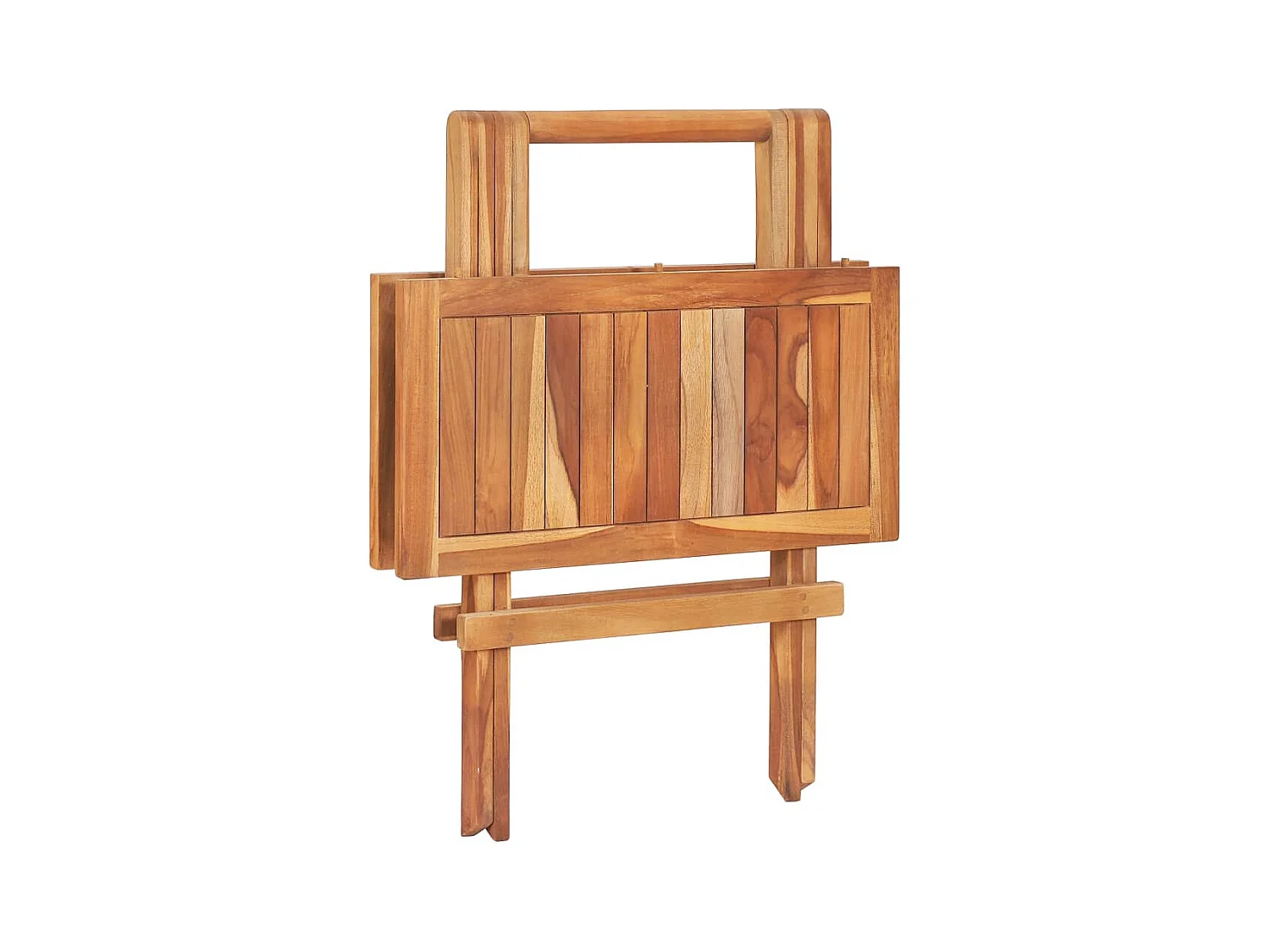 Opklapbare bistrotafel 60x60x65 cm Massief teakhout